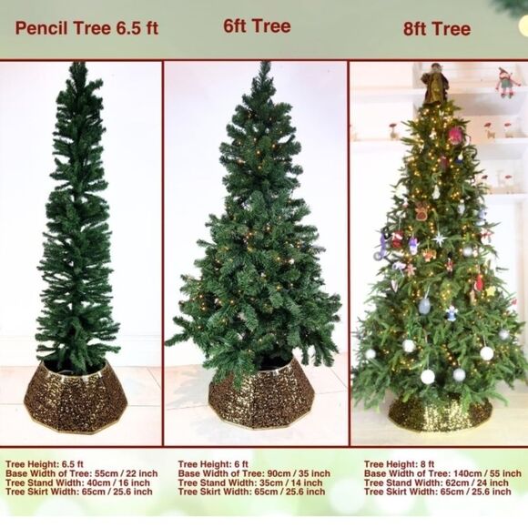 Black and Gold Sequin Tree Collar - Picture 6 of 6